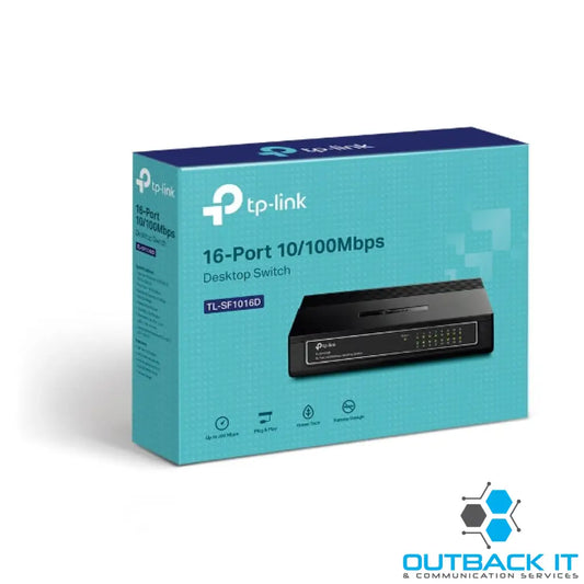 TP-Link TL-SF1016D 16-Port 10/100Mbps Desktop Switch or wall-mounting design Plug and play 3.2Gbps Switching Capacity