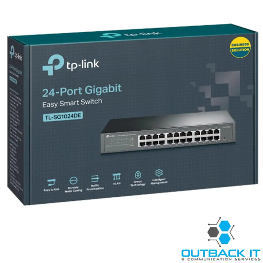 TP-Link TL-SG1024DE 24-Port Gigabit Desktop/Rackmount Easy Smart Switch energy-efficient L2 Features Supports MAC