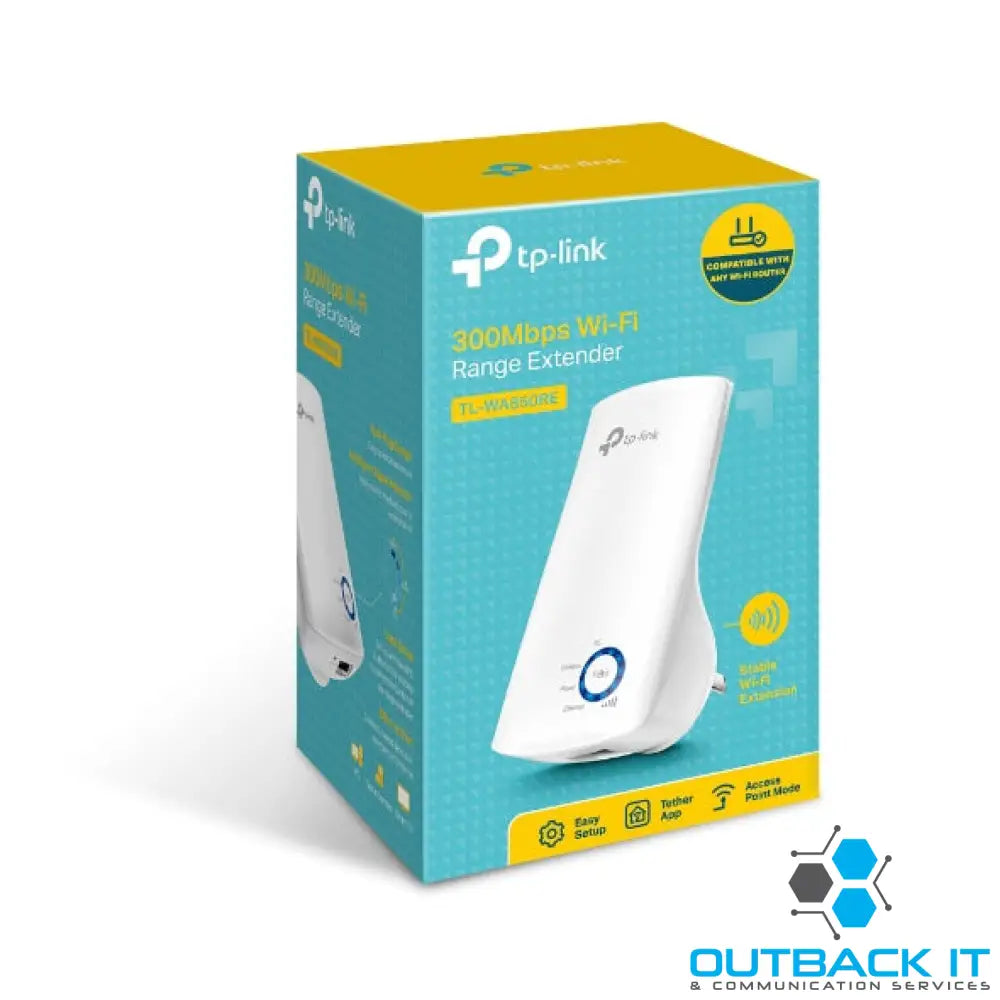 TP-Link TL-WA850RE N300 WiFi Range Extender 2.4GHz (300Mbps) 1x100Mbps LAN 802.11bgn 2x OnBoard antennas Mini size