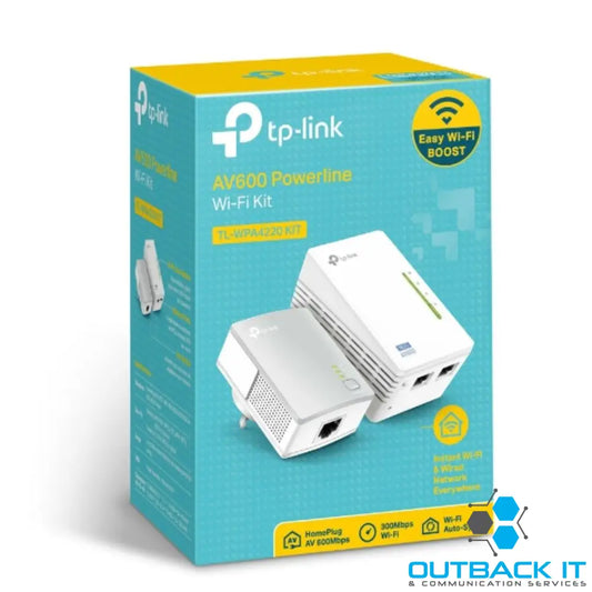 TP-Link TL-WPA4220 KIT 300Mbps AV600 Wi-Fi Powerline Extender Starter Kit 600Mbps HomePlug AV 300Mbps Wireless