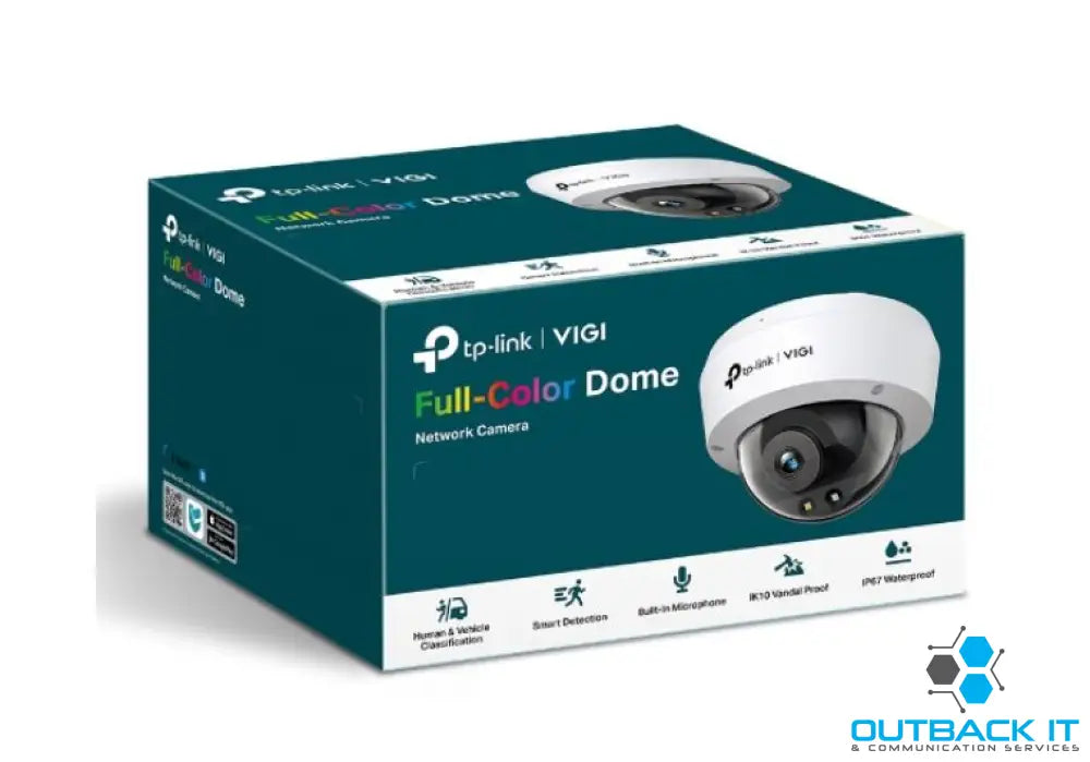 TP-Link VIGI 5MP C250(4mm) Full-Colour Dome Network Camera 4mm Lems Smart Detection 3YW Cameras
