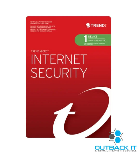 Trend Micro Internet Security (1 Device) 1 Year Add-On Auto Renew OEM Anti-Virus Software