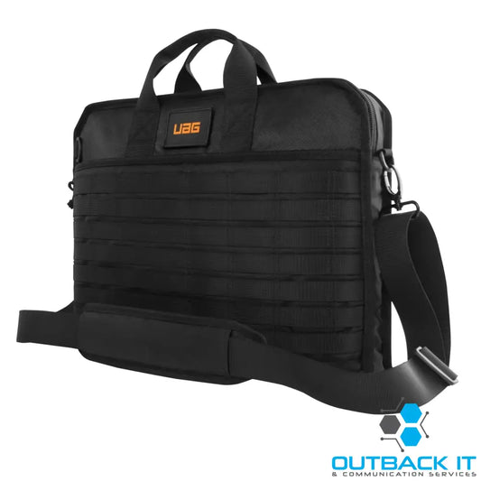 UAG Large Tactical Brief - Fits Up To (16’) Devices - Black (982610114040) DROP + Military Standard Detachable Shoulder