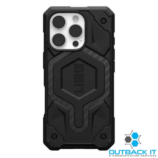 UAG Monarch Pro MagSafe Apple iPhone 16 Pro (6.3’) Rugged Case - Carbon Fiber (114456114242) 25ft. Drop Protection