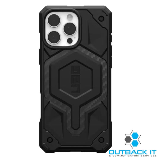 UAG Monarch Pro MagSafe Apple iPhone 16 Pro Max (6.9’) Rugged Case - Carbon Fiber(114457114242),25ft. Drop