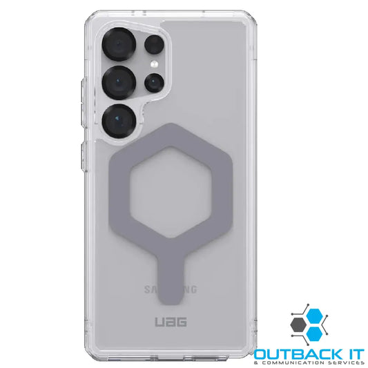UAG Plyo Pro Samsung Galaxy S25 Ultra 5G (6.9’) Rugged Case - Ice/Silver DROP + Military Standard Raised Screen