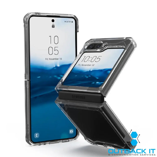 UAG Plyo Samsung Galaxy Z Flip5 5G (6.7’) Rugged Case - Ice (214357114343) DROP + Military Standard Raised Screen