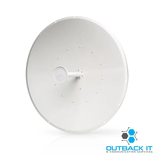 Ubiquiti 5GHz airFiber Dish 34dBi Slant 45 Degree Signal Angle for Optimum Interference Avoidance Universal Pole Mount