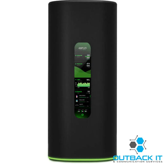 Ubiquiti Amplifi Alien Mesh Router - Wi-Fi 6 - 4x Gigabit Ethernet Ports on Router Touch Screen Display 5 GHz 8x8 WiFi