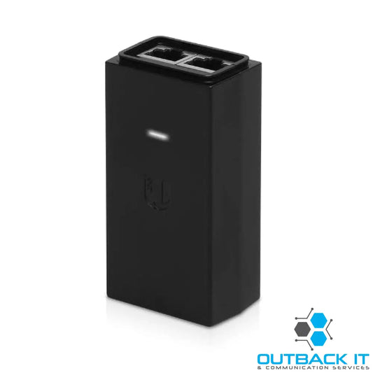 Ubiquiti PoE Injector 24VDC 12W，Black，Surge and Clamping Protection，Max Surge Discharge，Earth Ground AC Cable ，Peak
