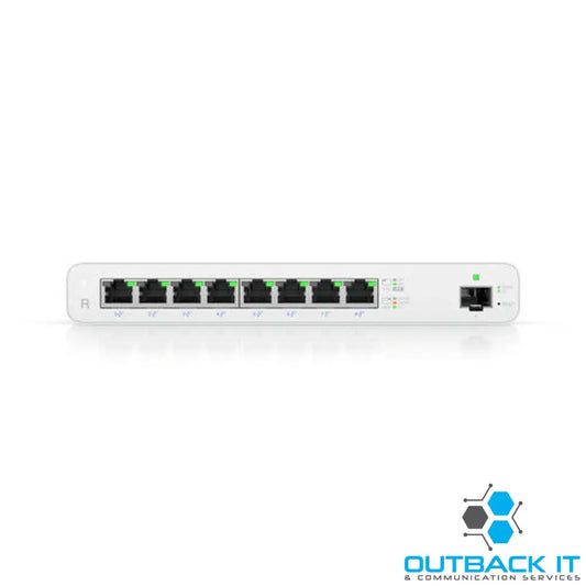 Ubiquiti UISP Router Cloud Managed 8 GbE Port Router 27V Passive PoE 1x 1Gbps SFP Built in Traffic Shaping 110W PoE