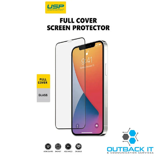 USP Apple iPhone 16 / iPhone 15 (6.1’) Tempered Glass Screen Protector (10 PCS): Full Coverage 9H Hardness Bubble-free