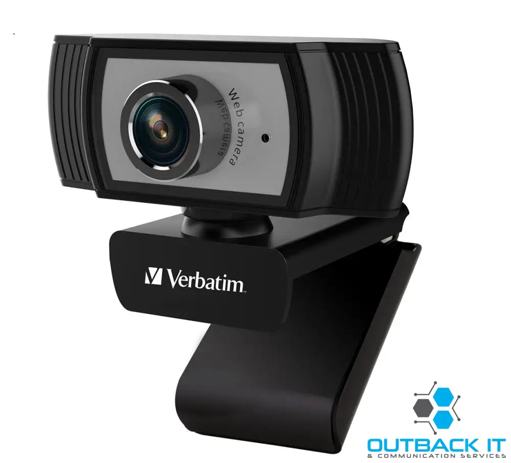 Verbatim 1080p Full HD Webcam - Black/Silver FHD 1920x1080 2.0 Mega Pixels Compatible with Windows XP,7 8 10 Android V5