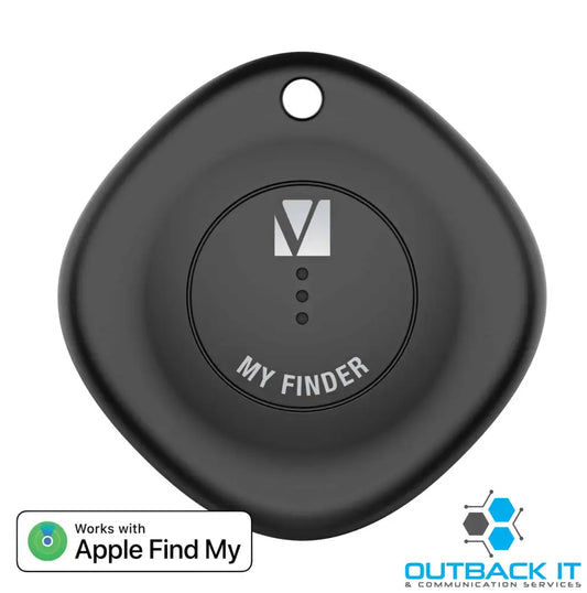 Verbatim Bluetooth Tracker My Finder Black IP66 IOS Iphone Ipad Macbook Long Life Pets Kid Luggage Backpack Apple Find