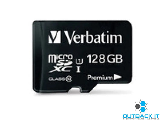 Verbatim Micro SDXC 128GB (Class 10 UHS-I) w Adaptor - 600x 90 MB/Second High Capacity and fast transfer. Mobile Camera