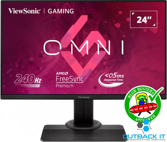ViewSonic 24’’ 240 Hz 0.5ms GTG IPS FHD HDR400 350 cd/m² BLUR BUSTERS 2.0 FPS RTS MOBA Game mode HAS XG2431