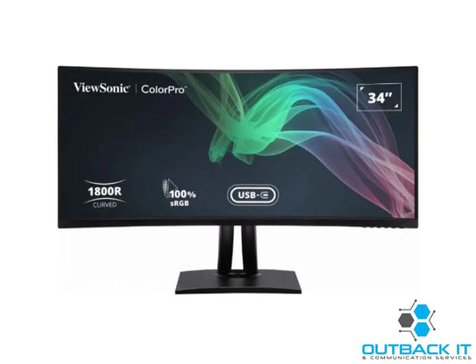ViewSonic 34’ ColorPro™ 21:9 Curved UWQHD 3440 x 1440 90W USB-C 100% sRGB Delta E < 2 color Accuracy Pre-calibrated Pro
