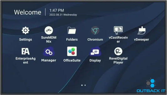 ViewSonic CDE4330 43’ 4K Presentation Display Wireless presentation Single USB-C cable for 65W 24/7 video playback