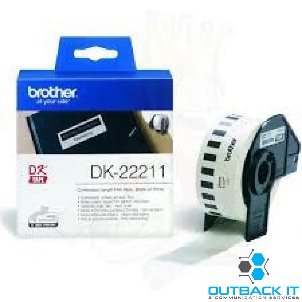 WHITE CONTINUOUS FILM ROLL 29MM X 15.24M Brother - LABELLERS