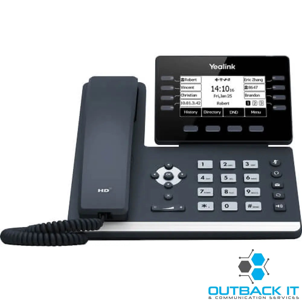 Yealink SIP-T53W 12 Line IP HD Phone 3.7’ 360 x 160 greyscale screen HD voice Dual Gig Ports Built in Bluetooth and