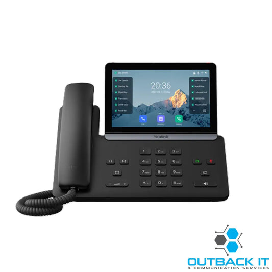 Yealink SIP-T88W IP Phone 7’ Touchscreen Android 13 HD Voice Bluetooth 5.0 Wi-Fi 6 Dual USB PoE Wall Mountable Optional